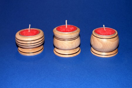 portacandele in faggio